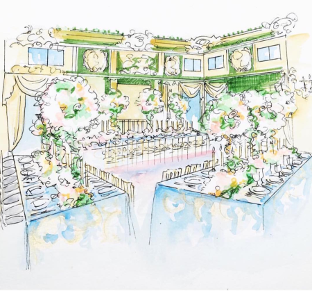 Эскизы декора свадьбы