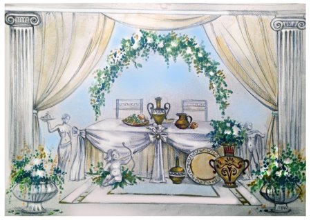 Макет свадебного оформления