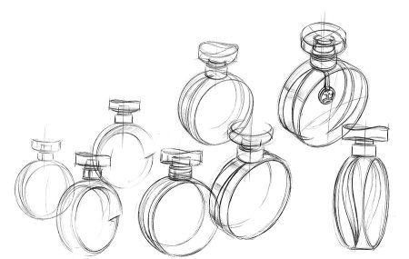 Эскиз флакона духов