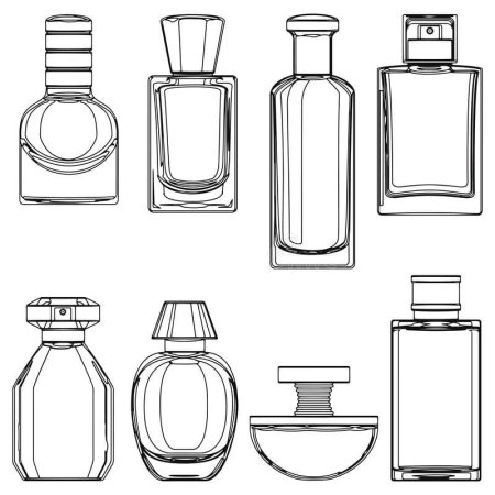 Скетч флакон духов