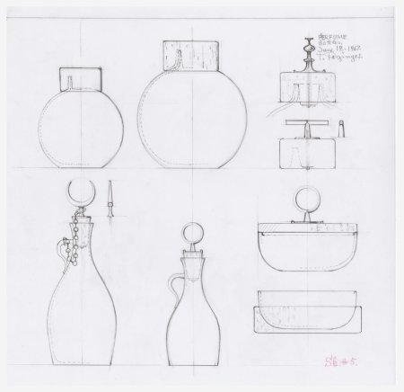 Флакон духи чертеж