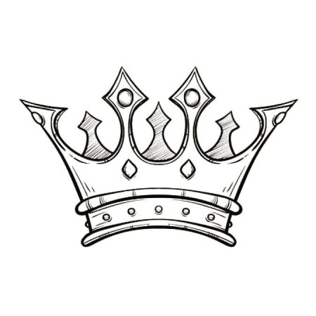 Корона рисунок