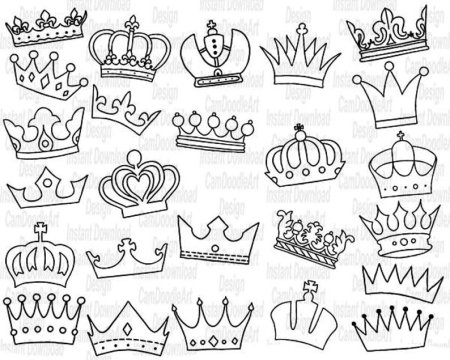 Рисунки для срисовки корона