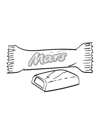 Шоколад раскраска