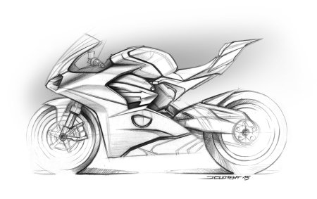 Мотоцикл набросок