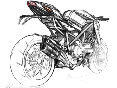 Ducati Streetfighter скетч
