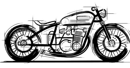 Мотоцикл эскиз