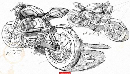 Мотоцикл набросок