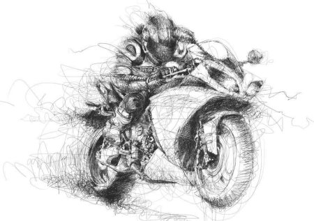 Рисунок эскиз мотоцикл (48 фото)