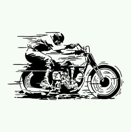 Тату мотоцикл эскиз