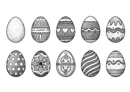 Пасхальное яйцо Графика