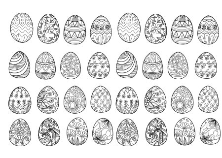 Узоры на яйцах к Пасхе