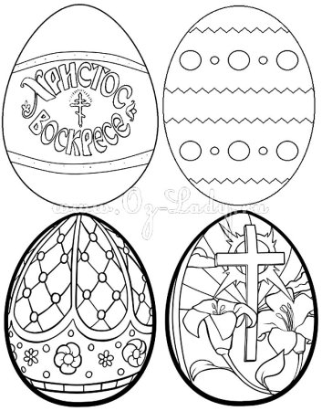 Пасхальное яйцо карандашом