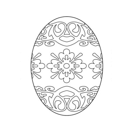 Пасхальное яйцо раскраска