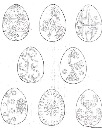 Пасхальные яйца писанки узоры