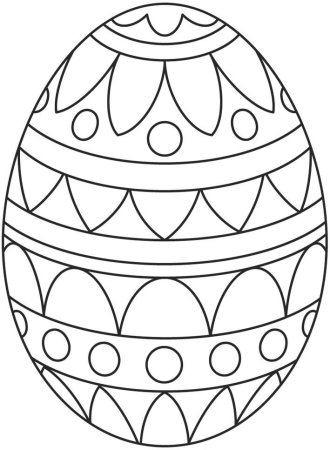 Пасхальное яйцо раскраска