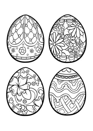 Пасхальное яйцо раскраска