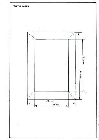 Рамка для эскизов чертежей