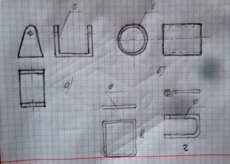 Выполнение эскизов деталей изделия из металла