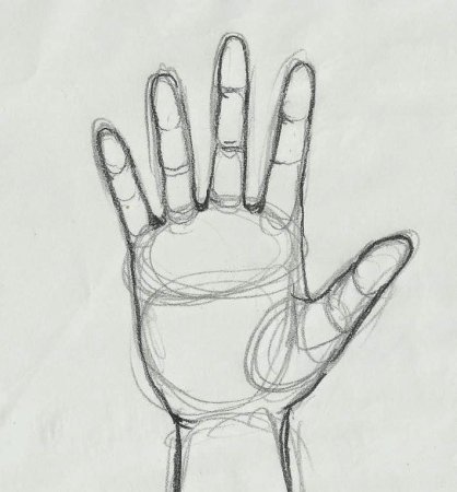 Ладонь эскиз