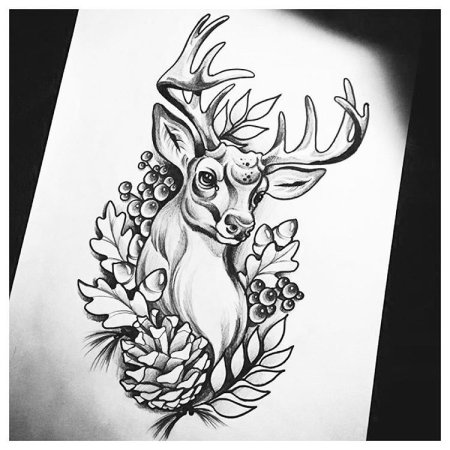 Олень лайнворк