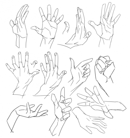 Рефы рук для рисования