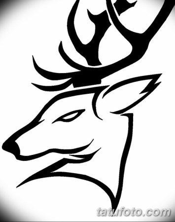 Стилизованная голова оленя