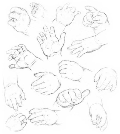 Детские руки референс