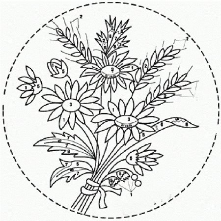 Трафареты цветов для вышивания