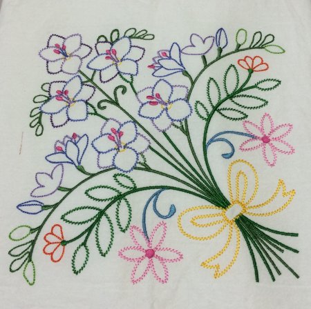 Орнамент для вышивки гладью