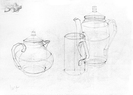 Чайник построение сбоку