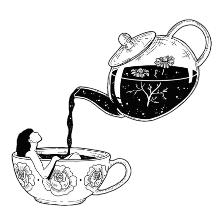 Чайник и чашка рисунок