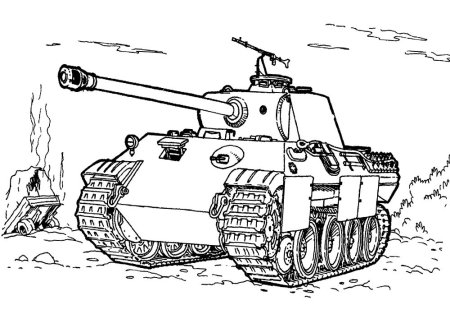 Раскраска танки