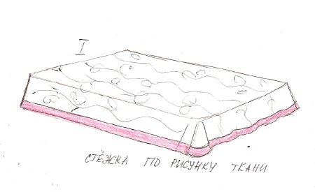 Эскиз покрывала на кровать