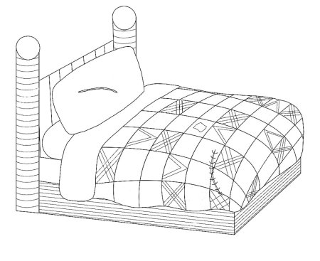 Одеяло раскраска для детей