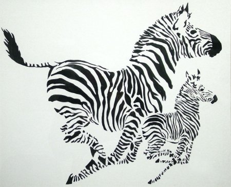 Трафаретное изображение животных