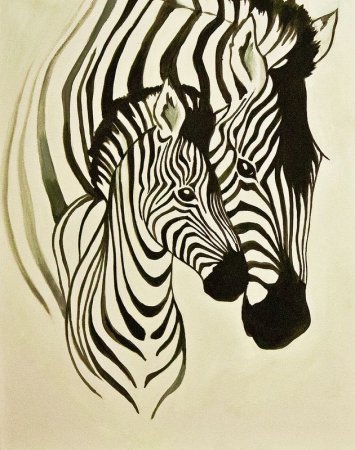Выжигание Зебра