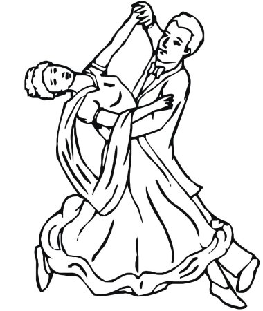 Раскраска танцы