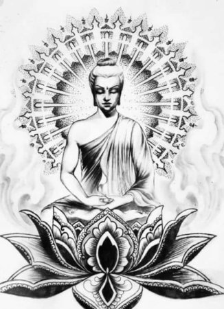 Будда эскиз рисунок (47 фото)