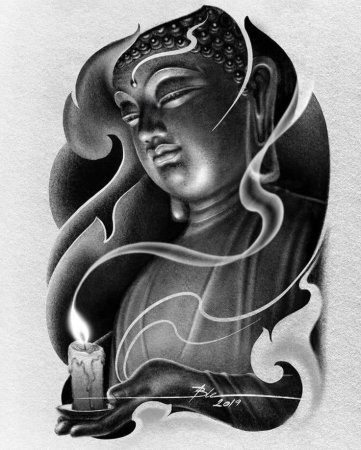Будда Шакьямуни эскиз