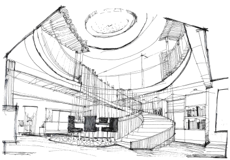 Интерьер рисунок