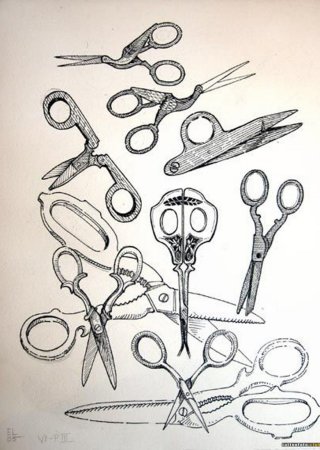 Ножницы эскиз