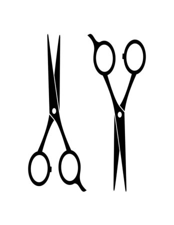 Эскиз ножницы парикмахерские