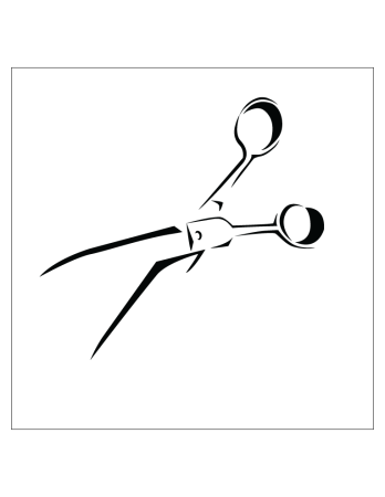 Трафарет ножницы Швейные