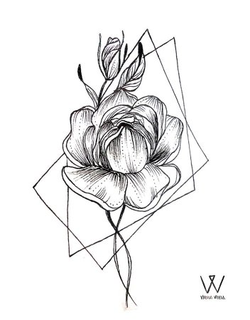 Цветы эскиз