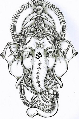 Ганеши тату