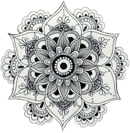 Индийский орнамент Лотос Мандала