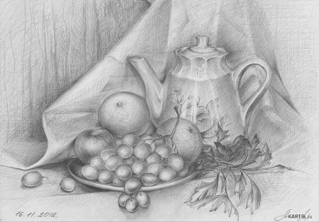 Академический линейно конструктивный натюрморт