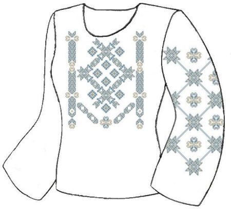 Вышиванка трафарет
