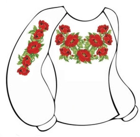 Украинская вышиванка эскиз